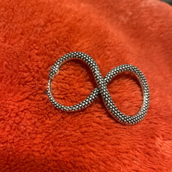 Snake Serpent Gothic Punk Metal Hairpin Hair Clip for Women Hair Silver & Black - Picture 3 of 7